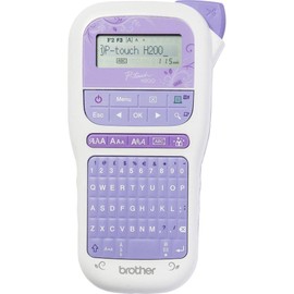 Brother P-Touch H200 Mobile Labelling Device for Crafting and Decoration, for 3.5 to 12 mm wide TZe Tape, Many Decorative Functions 30 to 999 mm Adjustable Label Length