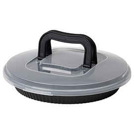 Pie Dish with lid Black, Assembled Size: Width: 31 cm, Depth: 7 cm