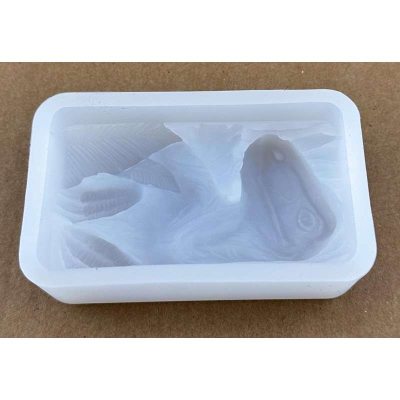 ARTCRAFTMOLDS - Molde de silicona de dinosaurio, jabón, yeso, cera,
