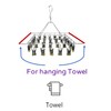 CHERRY GLOBAL Quick Release Round Stainless Steel Laundry Drying Rack