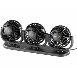 Lescars Car Fan 3 Levels 360° Adjustable Car Fan with USB Port (PC Fan USB, USB PC Fan, Air Cooler Car)