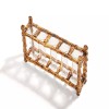 Two's Company Natural Bamboo Vase Includes 5 Glass Tubes (WTR006)