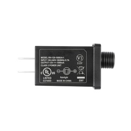 K-MAINS LED Transformer Replacement Class 2 Power Supply for Christmas String Light Inflatable Decorations LED Controller IP44 Waterproof Low Voltage (12V 12W 1A)