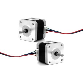 2pcs 3D Printer NEMA17 Stepper Motor Kit 1.0A 33N.cm (47oz.in) 4-Lead Wire with 1m Cable