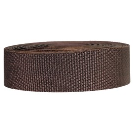 Strapworks Lightweight Polypropylene Webbing - Poly Strapping for Outdoor DIY Gear Repair, Pet Collars, Crafts – 1.5 Inch x 10 Yards - Brown
