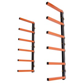 Max 600 lb Steel 6 Shelf Lumber Storage Rack Wall-Mounted Wood Pipes Rack