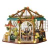 Miniature Wizardi Roombox Kit - Wooden Coffee Shop Dollhouse Kit
