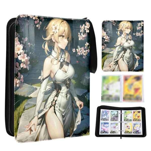 Genshiin-Impact Trading Card Album, Card Scrapbook with 50 Pages, 400