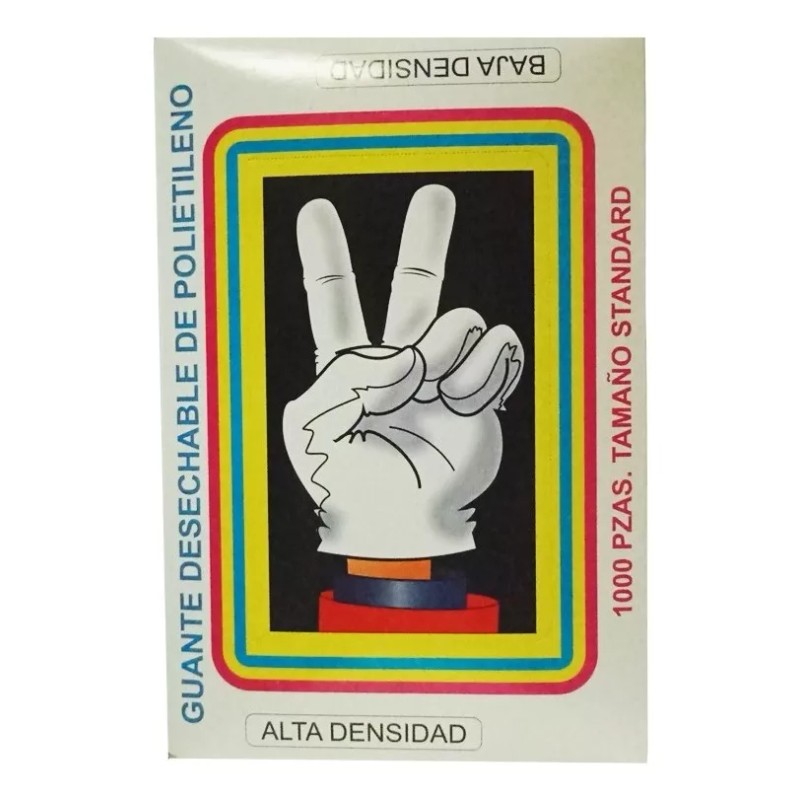 Thoro Guante Desechable Plástico Polietileno 2000 Pzs