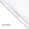 YISURE White Weighted Fabric Shower Curtain, Waterproof Shower Curtain for