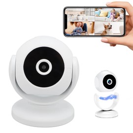 2K Indoor Cameras for Home Security, Pet Monitoring Camera Indoor with Phone App - 2.4GHz Connection, Magnetic Bracket, Multiple Users Sharing, Cloud/Local Storage, 24/7 Recording
