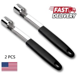 Kitchen 2 PCS Stainless Steel Core Seed Remover Fruit Apple Pear Peach Core KitchenUS