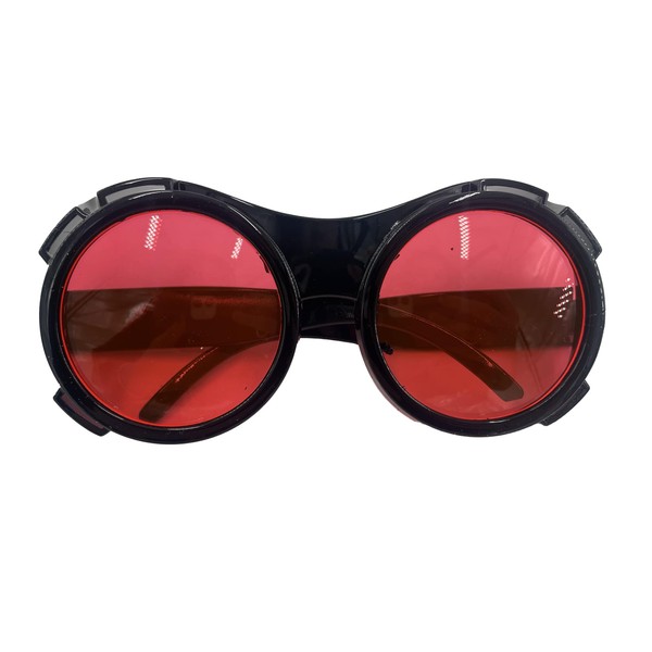 Black and White Sunglasses with Lenses in Willy Wonka Design