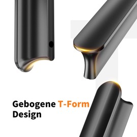 Cobbe Pack of 10 Furniture Handles, Black, 128 mm Hole Spacing, T-shaped Cabinet Handles, Black Handles for Kitchen Cabinets, Furniture Handles, Kitchen Handles, Kitchen Furniture, Black