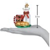 Old World Christmas Santa's Milk and Cookies Glass Blown Ornament