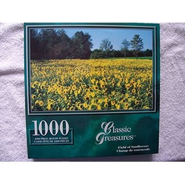 Classic Treasures Field of Sunflowers 1000 Piece Jigsaw Puzzle Champ de tournesols