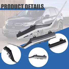 Front Central Grille Cover Trim for Honda CRV 2020 2021 2022 Headlight Molding Trim Chrome Front Bumper Upper Grill