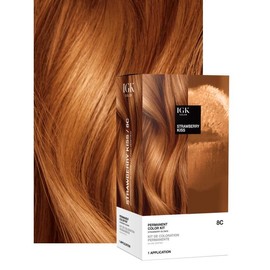 IGK PERMANENT COLOR KIT | Easy Application + Strengthen + Shine | Squalane + Orchid Extract | Vegan + Cruelty Free + Ammonia Free | 140ml | 4.75 oz:_8C STRAWBERRY KISS