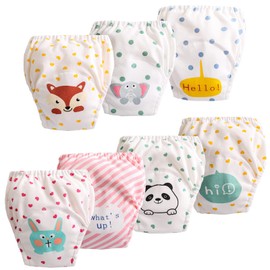 JackLoveBriefs Potty Training Pants for Boys Girls, Cotton Training Pants 3-4 Years(7 Pack,Multicolor,Size:100)