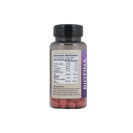 Pharmadan, Biotina con Vitamina E, 100 Cápsulas de 700 mg c/u, Vitaminas para el Cabello, piel y uñas.