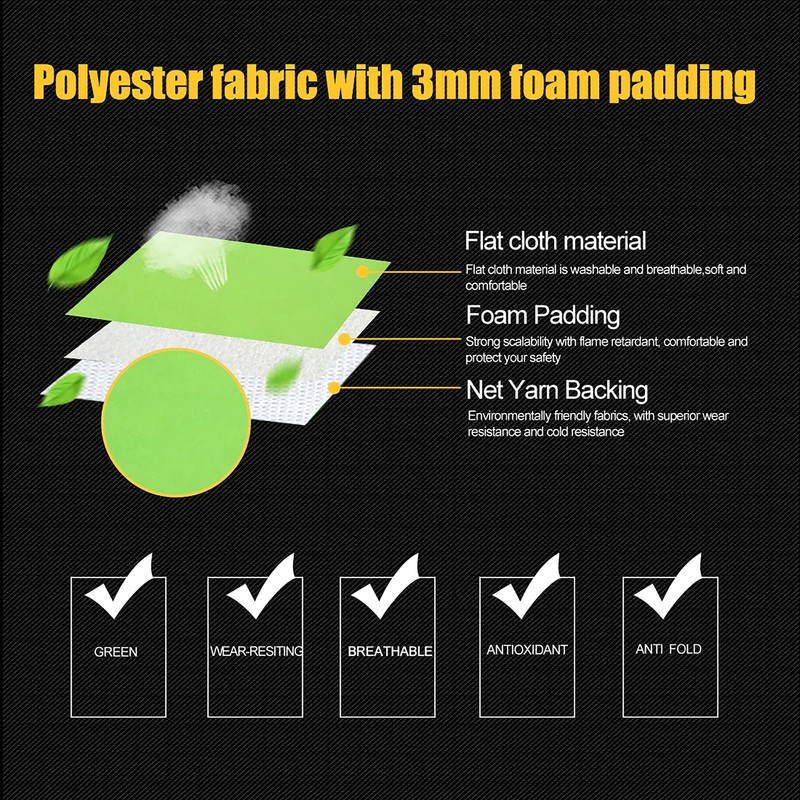 sourcingmap High Back Bucket Auto Car Seat Cover,Polyester, Green