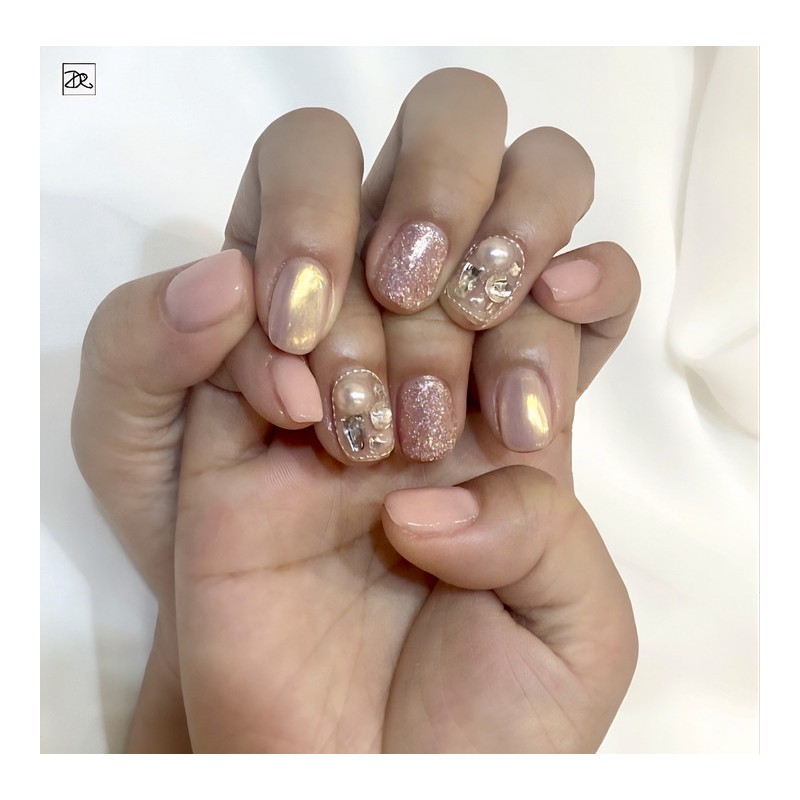 Dara Beauty July Art of the MonthWedding Stone Nail❣ -