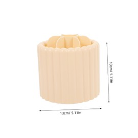 OATIPHO Cosmetic Storage Container Bathroom for Desktop Make up Brush Organizer 360 Rotating Makeup Brush Container Pink Makeup Organiser Rotatable Holder Makeup Organizer Pp Yellow