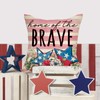 Fjfz 4th of July Flamingo Patriotic Decorative Throw Pillow Covers