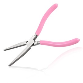 LEONTOOL Flat Nose Pliers, For Accessories, 2.8 inches (71 mm), Tapered Tip, Long Nose Pliers, Flat Nose Pliers, Handicrafts, Flat Mouth Lead Pliers, Knurled Pliers, Carbon Steel, Anti-Slip Grip