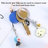 Luoyuanjia 1 PCS Dog Keychain Cute Dog Claw Keychain Golden
