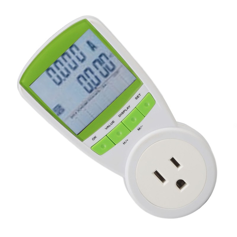 Watt Meter ABS 15A with Digital LCD Power Consumption Monitor