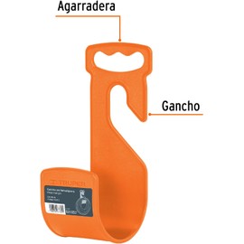 Gancho para manguera de jardín Truper GA-MA-N – Compacto, resistente y hasta 15 m