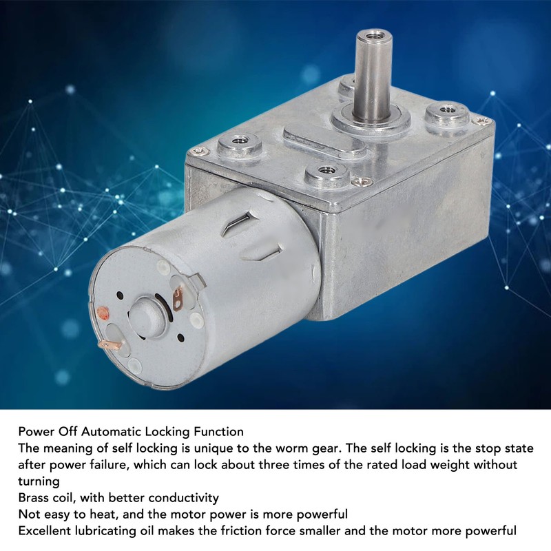 DC Gear Motor CW CCW Self Locking Speed Regulation Micro