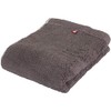 DAIRY PRAIRIE Reversible Face Towel, Charcoal Gray/Dusty Pink, Made in