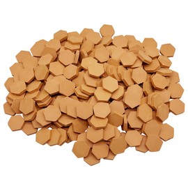 Cayway Mini Fake Bricks, Tiny Bricks, Miniature Brick for Landscaping, Wall for Mini Garden Accessories, 240 PCS Hexagon, Red