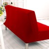 Stretch Futon Cover Armless Sofa Slipcover Foldable Sofa Bed Covers