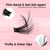 Cluster Lashes 200pcs DIY Eyelash Extension D Curl Long Individual