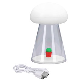Night Lamp 7 Color Easy Portable Rechargeable Battery USB Charging Lovely Shape Baby Sleep Night LightWhite