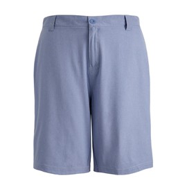 Pantalones cortos híbridos anfibios para hombre, estilo chino, golf, atlético, casual, secado rápido, 21 pulgadas, color liso, para caminar, Lt.blue 01, 30