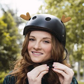 Christmas Antlers Helmets | Helmets Horns | Cute Decorations for Snowboarding, Motorcycle Hard Hat Accessories for Skiing, Biking, Cycling, Snowboarding
