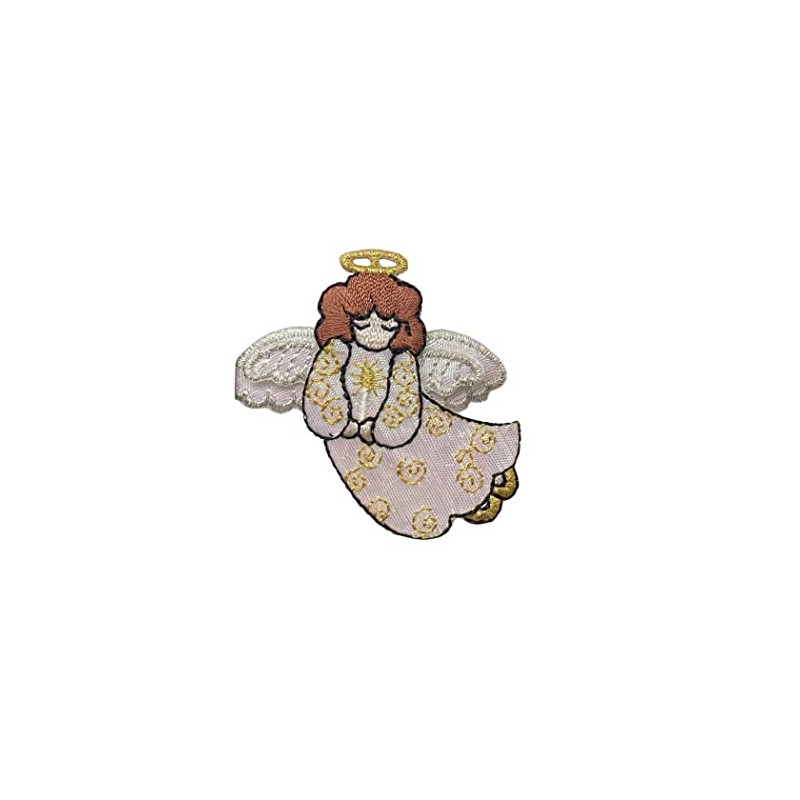 Holiday Angel Embroidered Iron on Patch