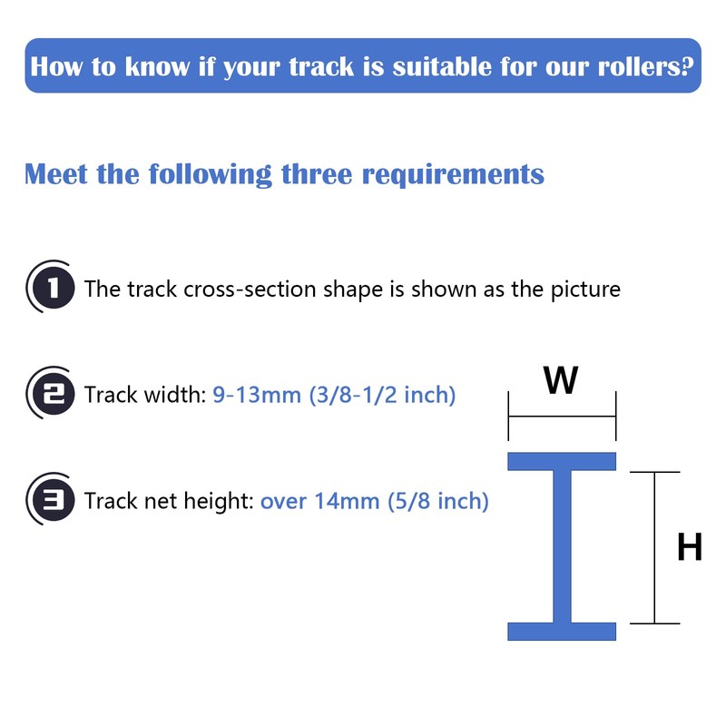 KXLife Carrier Rollers for Flexible Ceiling Curtain Track, Bendable Curtain