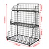 X-cosrack Stackable Wire Basket 3 Tier Countertop& Wall Mounted Metal