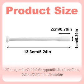 5 Pcs Vaginial Applicator Disposable Suppository Applicator Individually Wrapped Pessary Applicators for Women Application of Gels Lubricants Suppositories Pills Capsules Tablets