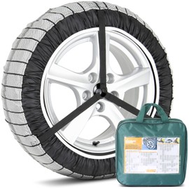 Silknet Plus Universal Tyre Snow Socks Size 60 Fits Sizes 205/55 R16, 195/65 R15 225/45 R17 and Above