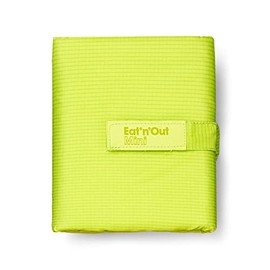 Roll'eat ® | Waterproof Thermal Bag Convertible into Tablecloth, Reusable and Eco-Friendly without BPA with Zipper, Lime Color - Eat'n'Out Mini Active