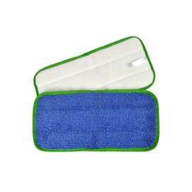 CleanAide All Purpose Twist Yarn Microfiber Mop Pads 10 Inches Green 6 Pack
