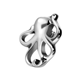 PIERCINGLINE Titanium Screw Attachment with External Thread 0.9 mm Octopus Piercing Attachment Replacement Choice of Colours, Titanium