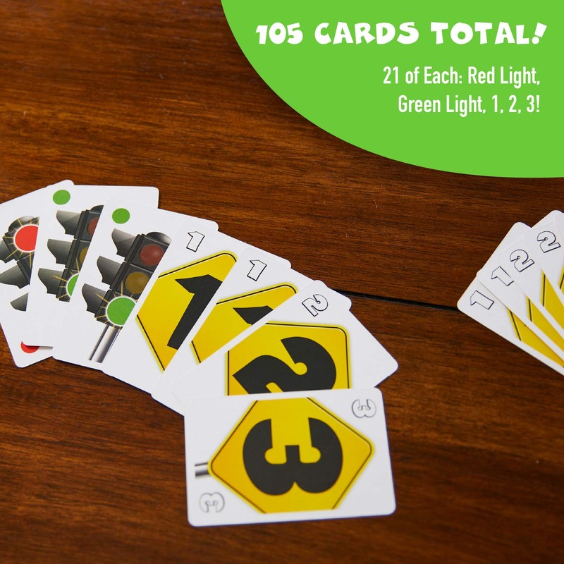 Red Light, Green Light, 1-2-3 - Card Game for Ages