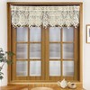 Rustic Crochet Curtains Valance for Kitchen Cotton Lace Curtains for